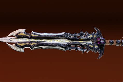 Runic weapon enhanced with magic